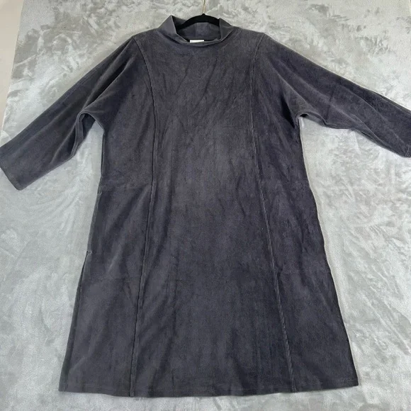 J. Jill corded velour mock neck dress - Picture 3 of 11
